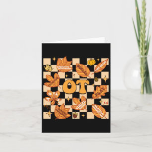 OT ergotherapeut Thanksgiving val Kaart