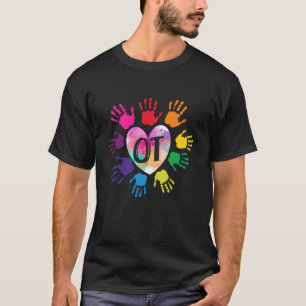 OT Hand Hart Occupational Therapy Teach T-shirt
