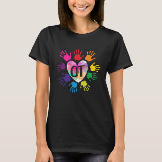 OT Hand Hart Occupational Therapy Teach T-shirt