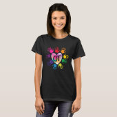 OT Hand Hart Occupational Therapy Teach T-shirt (Voorkant volledig)