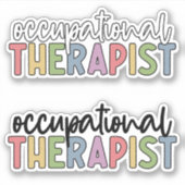 OT Inkationele Therapist kleurrijk Sticker (Voorkant)
