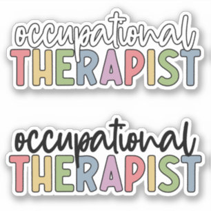 OT Inkationele Therapist kleurrijk Sticker