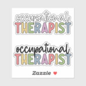 OT Inkationele Therapist kleurrijk Sticker (Vel)
