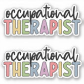 OT Inkationele Therapist kleurrijk Sticker (Voorkant)