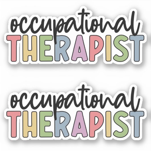 OT Inkationele Therapist kleurrijk Sticker (Voorkant)