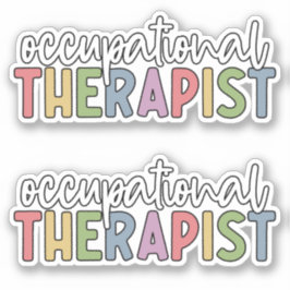 OT Inkationele Therapist kleurrijk Sticker