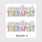 OT Inkationele Therapist kleurrijk Sticker (Vel)