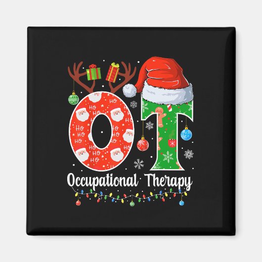 OT Kerst Ergotherapie Kerst OT Magneet (Voorkant)