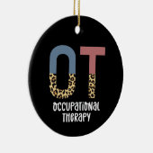OT: Occupational Therapy Future OT Cheetah print Keramisch Ornament (Rechts)