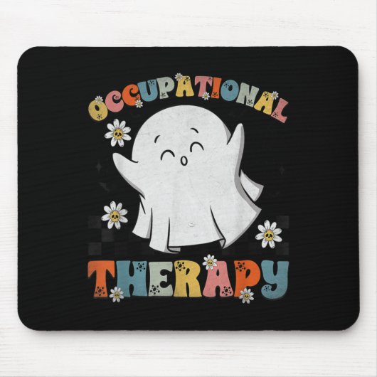 Ot Occupational Therapy Halloween Retro Ghost Ot H Muismat (Voorkant)