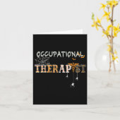 OT Occupational Therapy Therapist Halloween Ota SP Kaart (Gele Bloem)