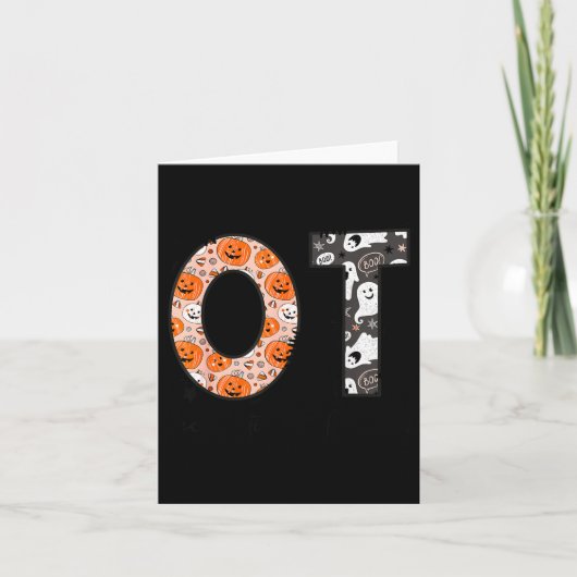 Ot Occupational Therapy Therast Halloween Ota Soky Kaart (Voorkant)