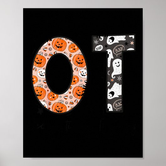 Ot Occupational Therapy Therast Halloween Ota Soky Poster (Voorkant)