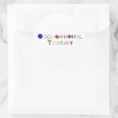 OT op het werk Ronde Sticker (Tas)