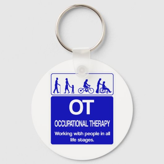 OT shirt blauw 1 exemplaar Sleutelhanger (Voorkant)