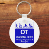 OT shirt blauw 1 exemplaar Sleutelhanger (Voorkant)