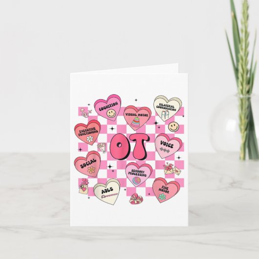 OT Valentijnsdag hart ergotherapeut OT Kaart (Voorkant)
