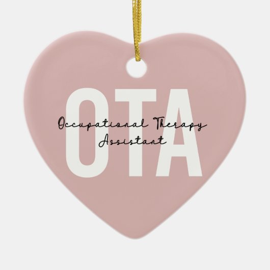 OTA Bedrijfsgeneeskundige hulp Keramisch Ornament (Voorkant)