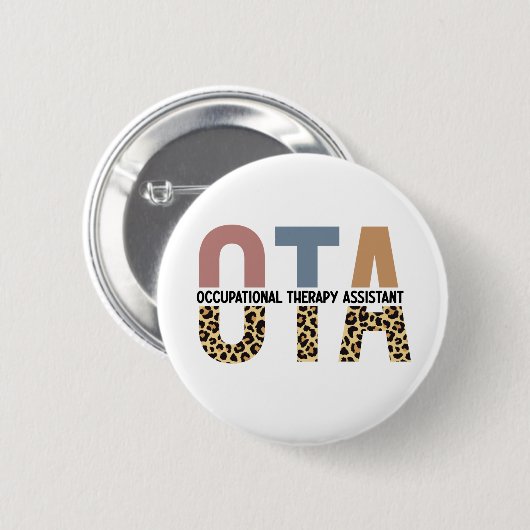 OTA Bedrijfsgeneeskundige hulp Ronde Button 5,7 Cm (Voorkant /achterkant)