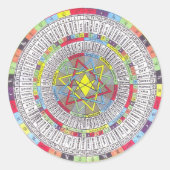 OTA MASTER MANDALA RONDE STICKER (Voorkant)