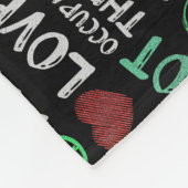 OTA Peace Love Occupational Therapist Fleece Deken (Hoek)