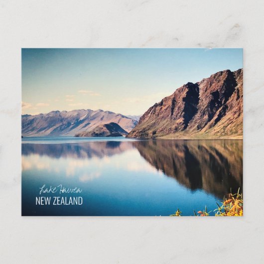 Otago-meer Hawea — Nieuw-Zeeland Briefkaart (Voorkant)