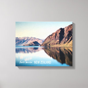 Otago-meer van Hawea Canvas Afdruk