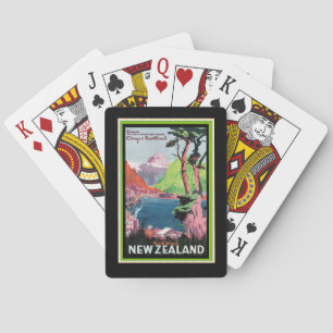 Otago Nieuw-Zeeland Vintage Travel Poster Speling Pokerkaarten