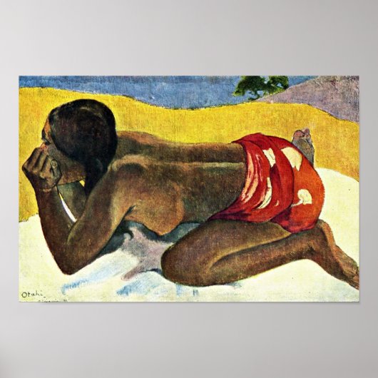 Otahi Allein by Gauguin Paul (beste kwaliteit) Poster (Voorkant)