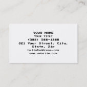 OTAKU 8 Bit Pixel Japanese Katakana Visitekaartje (Achterkant)