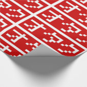 OTAKU 8-bits Pixel Japanse Katakana BLOCK Cadeaupapier (Hoek)