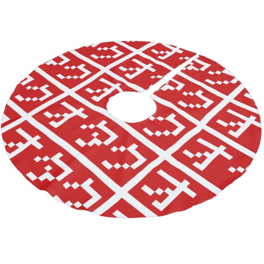 OTAKU 8-bits Pixel Japanse Katakana BLOCK Kerstboom Rok (Gekanteld)