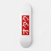 OTAKU 8-bits Pixel Japanse Katakana BLOCK Skateboard (Voorkant)