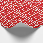 OTAKU 8-bits pixel Japanse Katakana BLOCK Verticaa Cadeaupapier (Hoek)