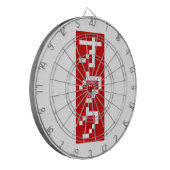 OTAKU 8-bits pixel Japanse Katakana BLOCK Verticaa Dartbord (Voorkant Links)