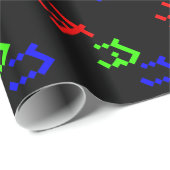 OTAKU 8-bits Pixel Japanse Katakana Cadeaupapier (Rol Hoek)