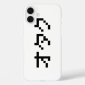 OTAKU 8-bits Pixel Japanse Katakana Case-Mate iPhone Case (Achterkant)