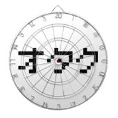 OTAKU 8-bits Pixel Japanse Katakana Dartbord (Voorkant)