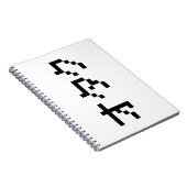 OTAKU 8-bits Pixel Japanse Katakana Notitieboek (Rechterzijde)