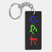 OTAKU 8-bits Pixel Japanse Katakana Sleutelhanger (Voorkant Links)