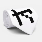 OTAKU 8-bits Pixel Japanse Katakana Stropdas (Opgerold)