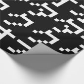 OTAKU 8-bits Pixel Japanse Katakana Verticaal Cadeaupapier (Hoek)