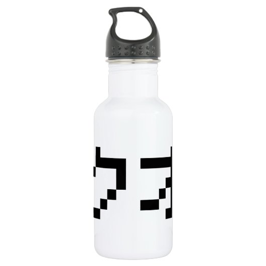 OTAKU 8-bits Pixel Japanse Katakana Waterfles (Achterkant)