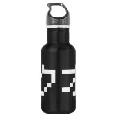 OTAKU 8-bits Pixel Japanse Katakana Waterfles (Achterkant)