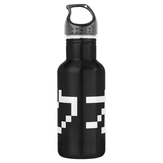 OTAKU 8-bits Pixel Japanse Katakana Waterfles (Achterkant)