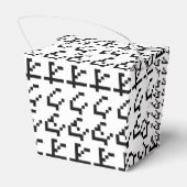 OTAKU 8-bits pixels Japanse Katakana Verticaal Bedankdoosjes (Achterkant)