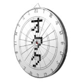 OTAKU 8-bits pixels Japanse Katakana Verticaal Dartbord (Voorkant Rechts)