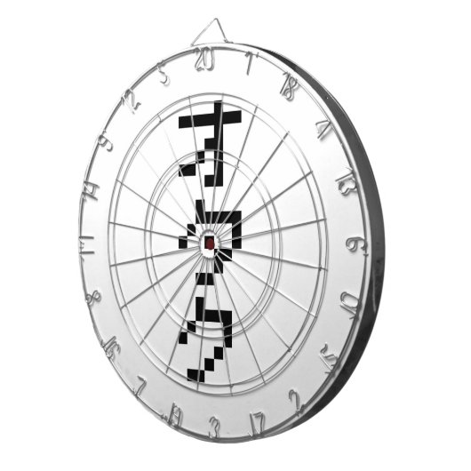 OTAKU 8-bits pixels Japanse Katakana Verticaal Dartbord (Voorkant Rechts)