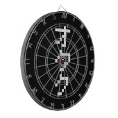 OTAKU 8-bits pixels Japanse Katakana Verticaal Dartbord (Voorkant Links)