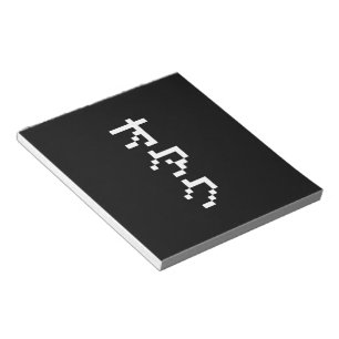 OTAKU 8-bits pixels Japanse Katakana Verticaal Notitieblok